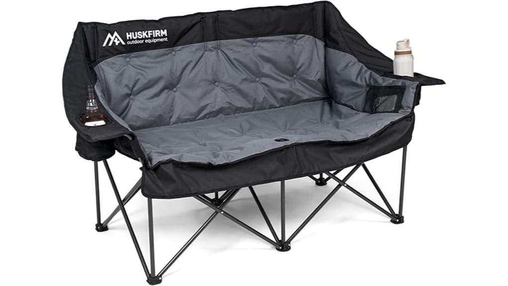 oversized padded double camping chair