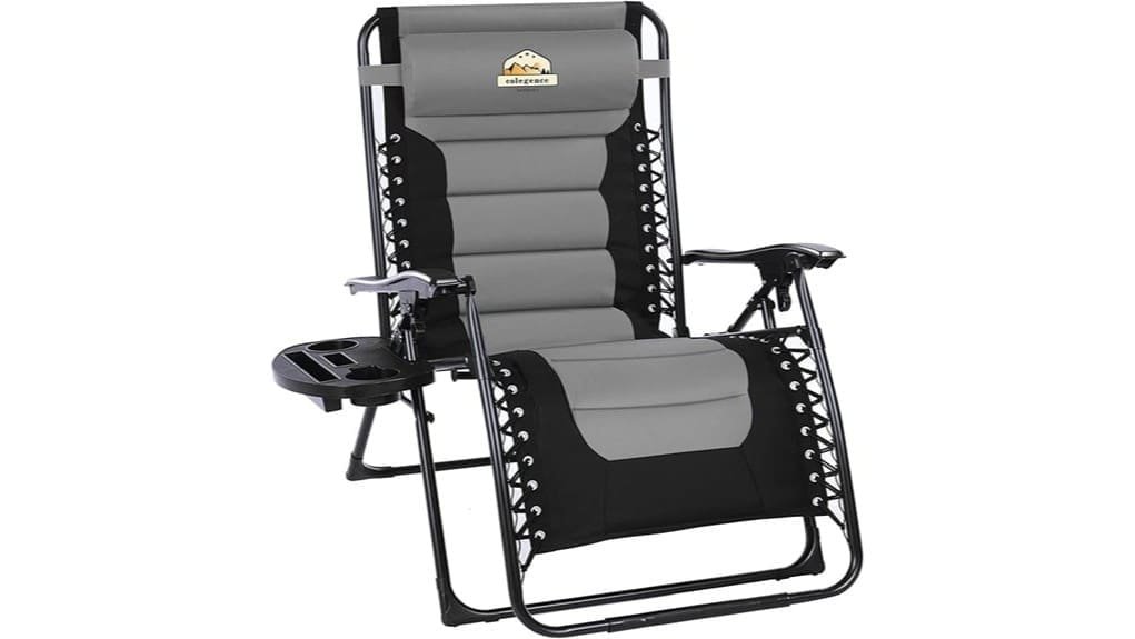 oversized padded zero gravity lounge