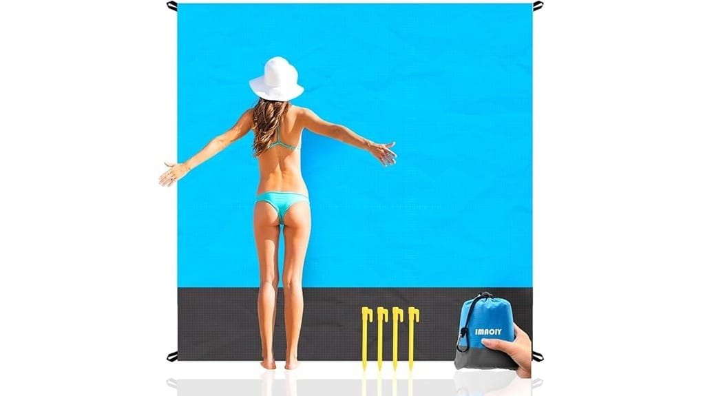 oversized sandproof waterproof beachmat