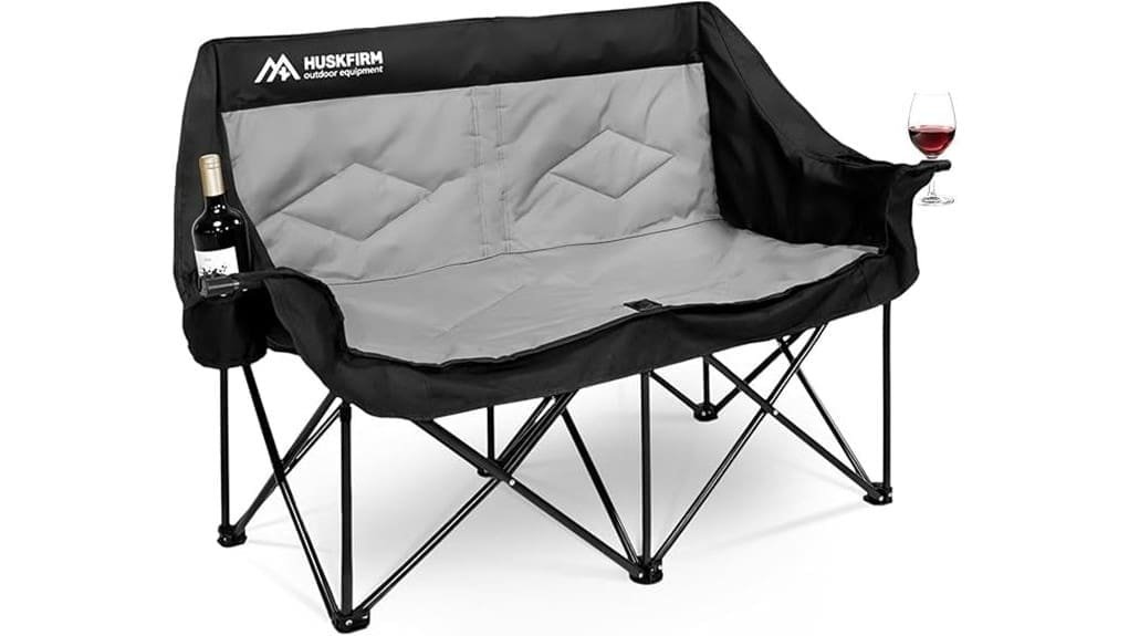 oversized two person camping loveseat