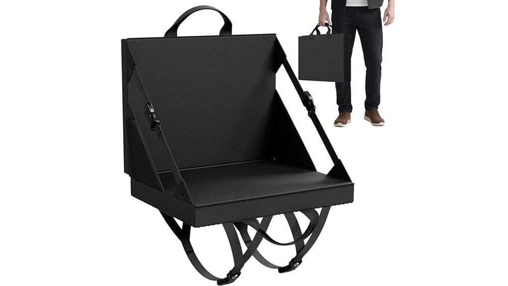 padded stadium seats with backs