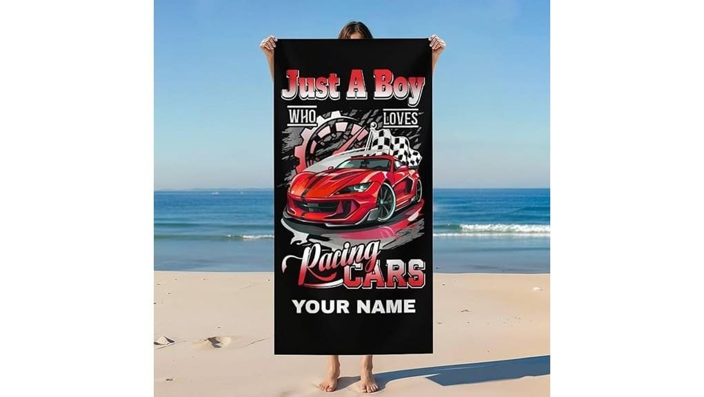 personalized kids beach towels