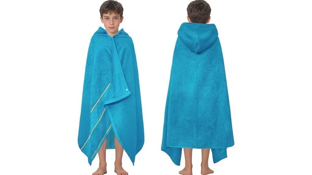 plush hooded kids towel