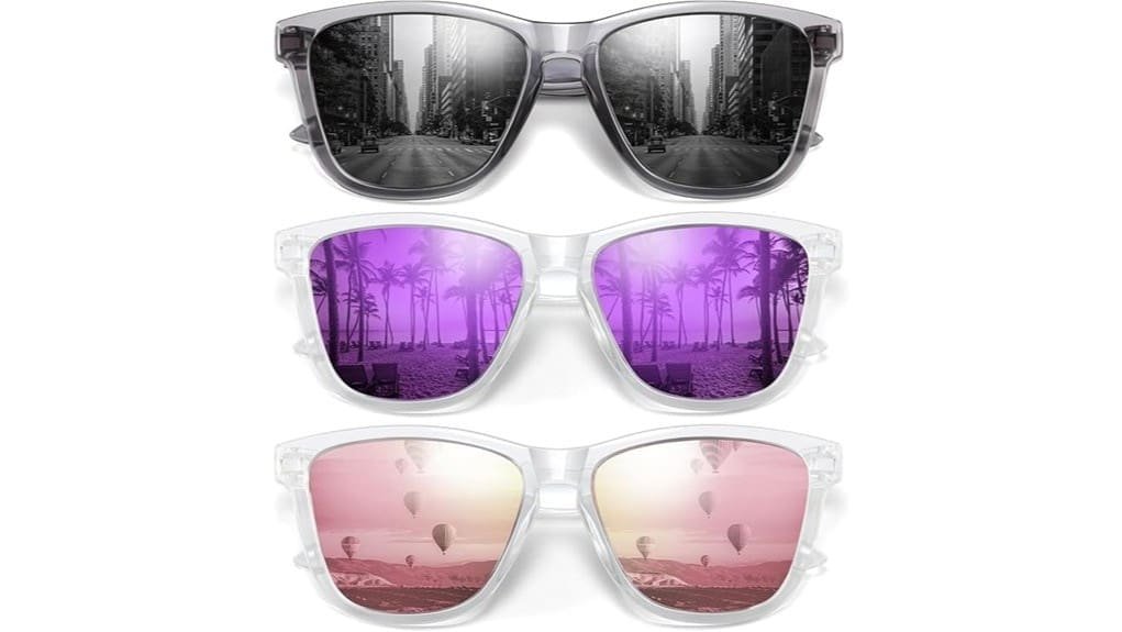 polarized retro mirror driving sunglasses