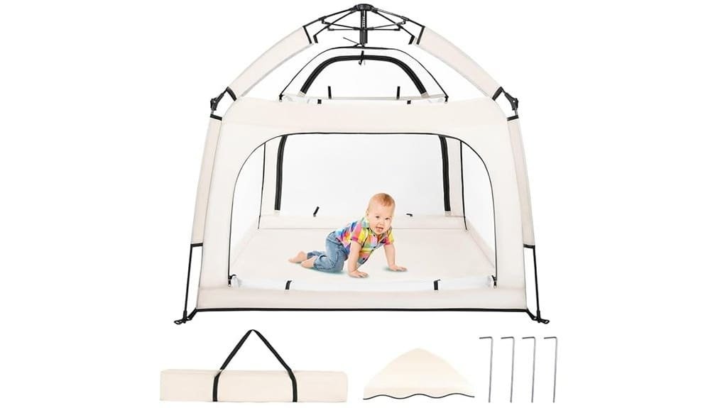 portable baby playpen with canopy