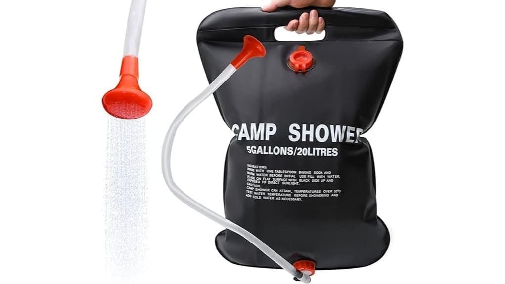 portable camping hot shower