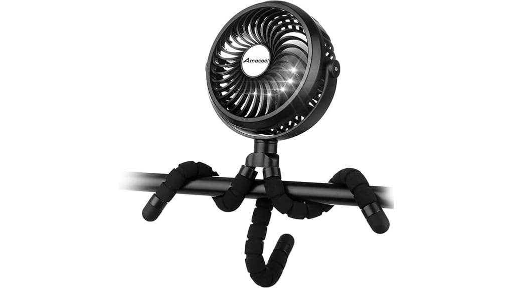 portable clip on stroller fan