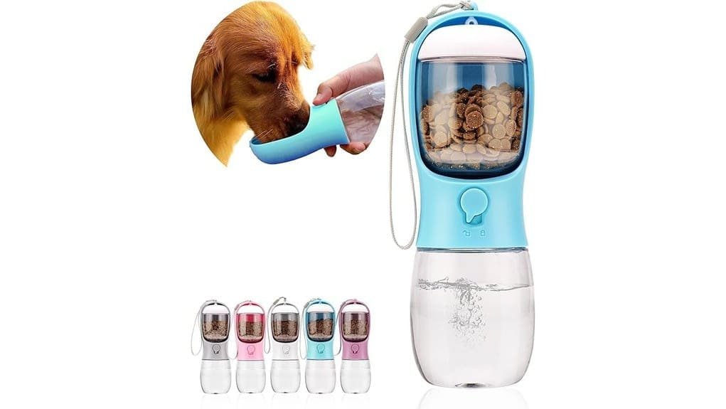 portable dog water food bottle