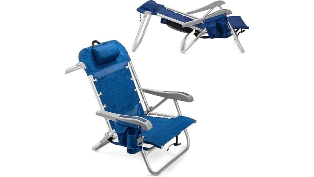 portable insulated folding beach chair