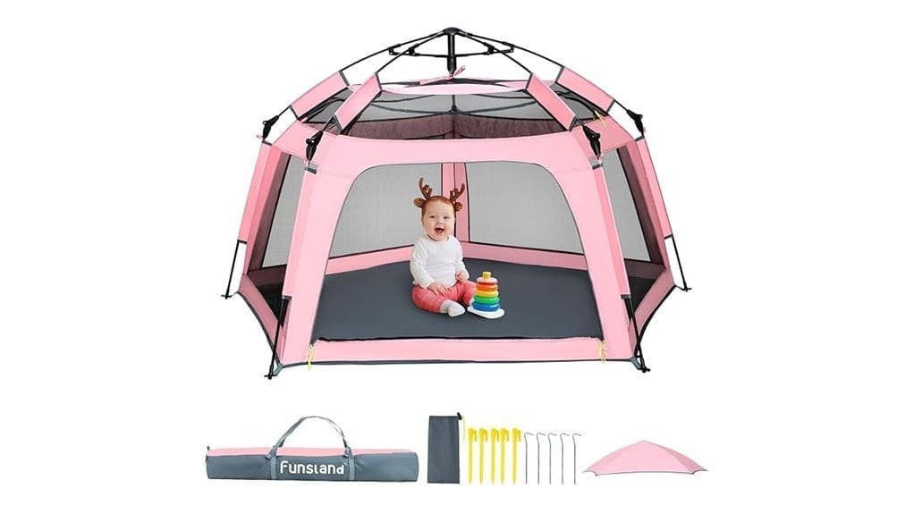 portable mesh sided baby playpen
