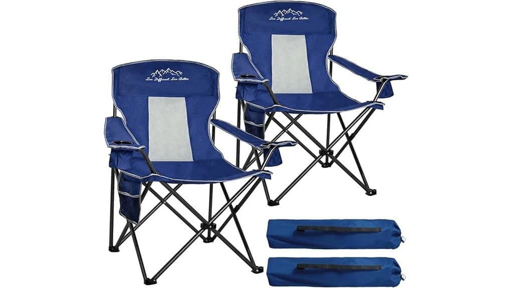portable outdoor chair with cupholder