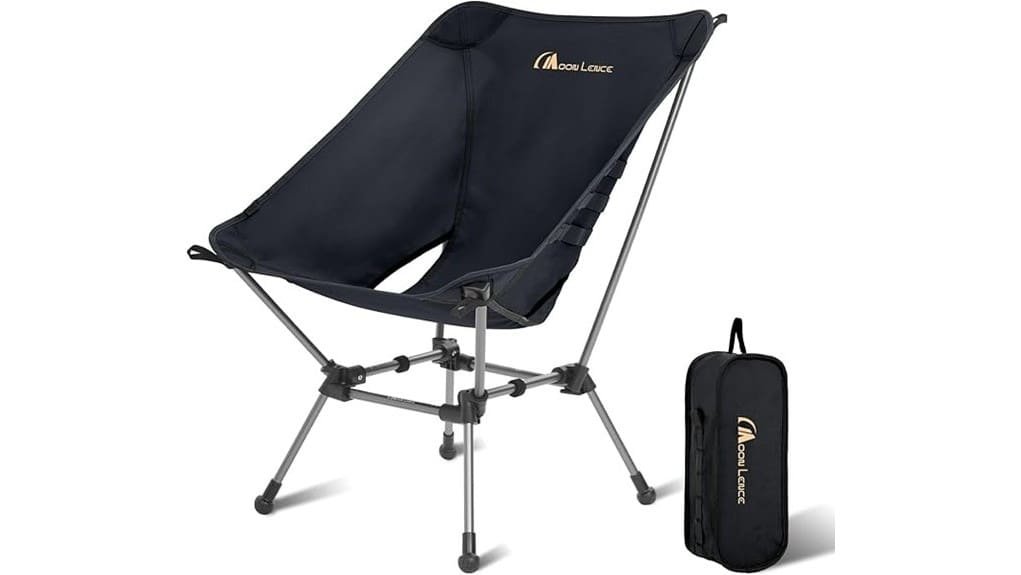 portable padded camping chair