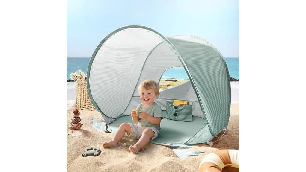 portable shaded baby beach tent