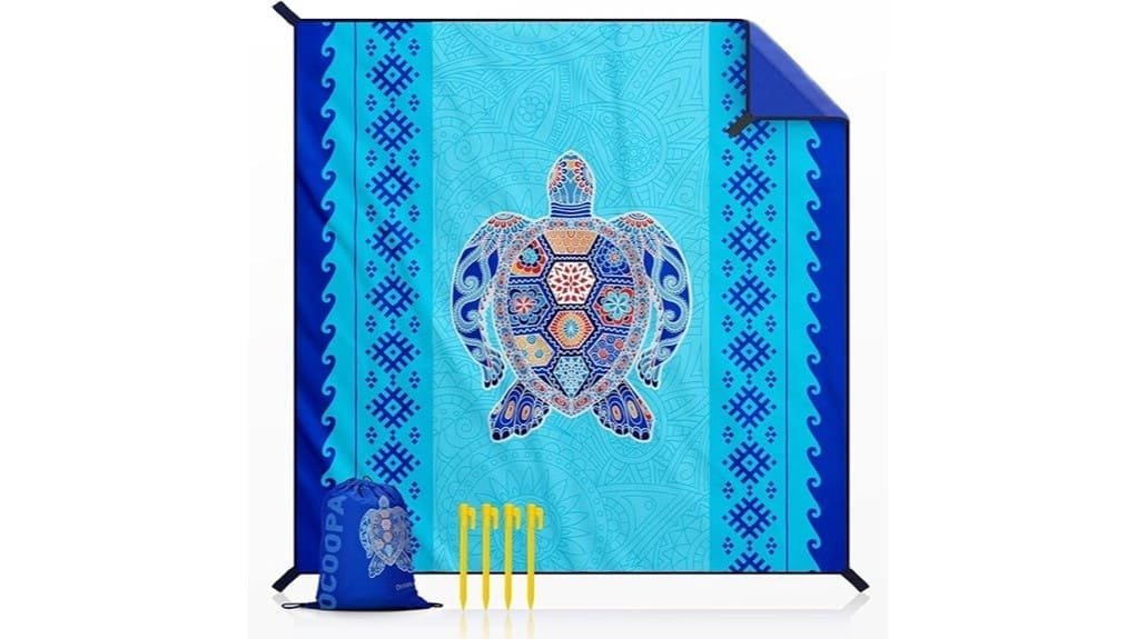 sand free lightweight compact blanket