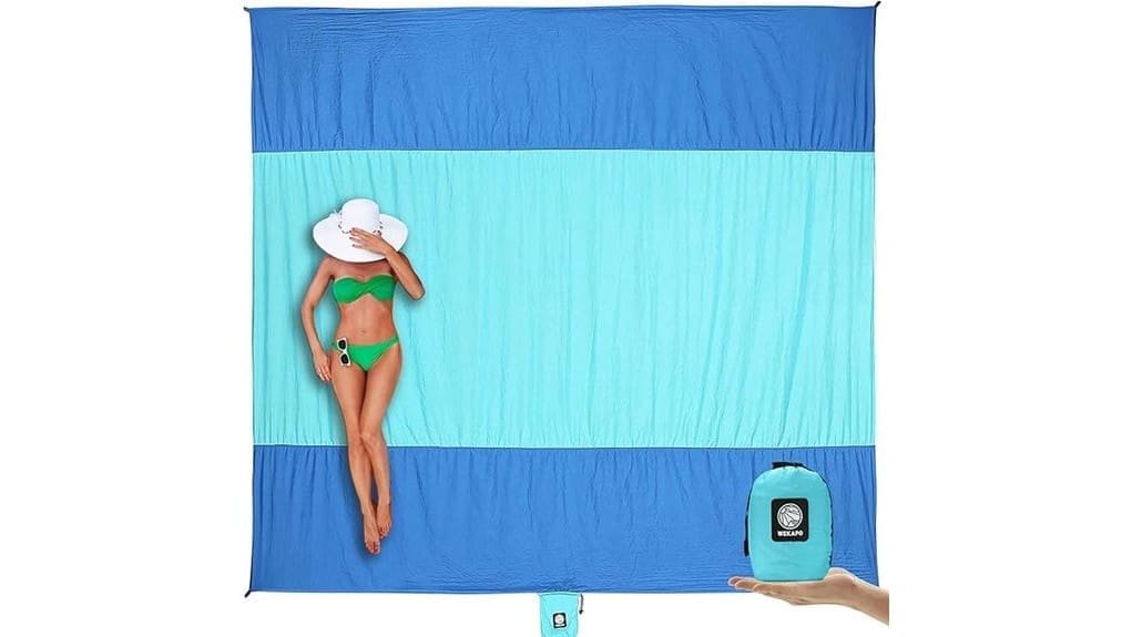 sandproof waterproof beach blanket