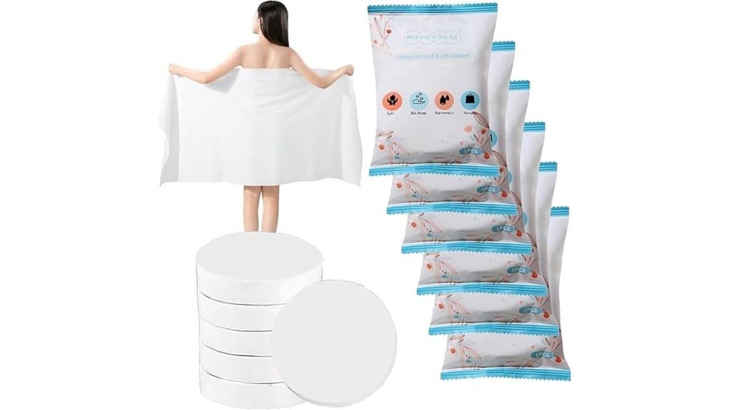 six pack compressed towel review