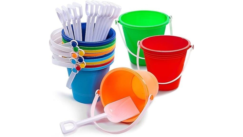 sloosh 12 piece sand bucket set