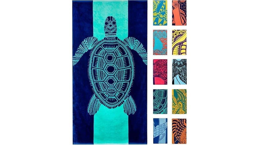 soft vibrant durable beach towel