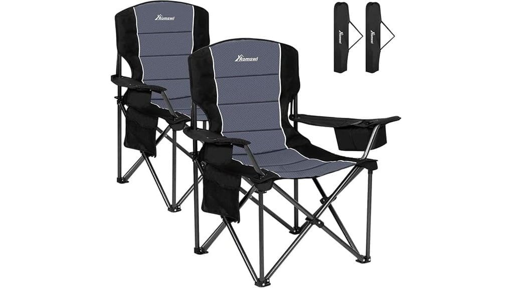 spacious durable outdoor folding chairs