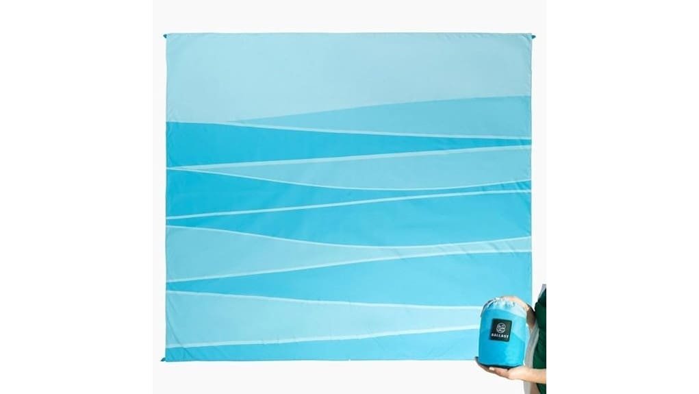 spacious durable sand free beach blanket