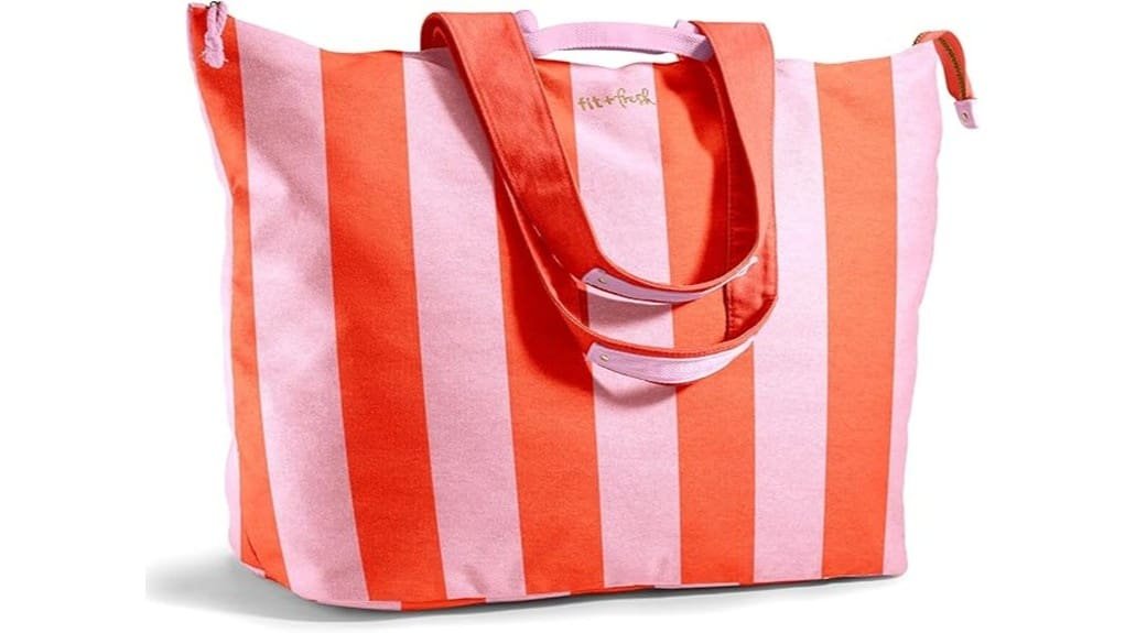 spacious insulated summer tote