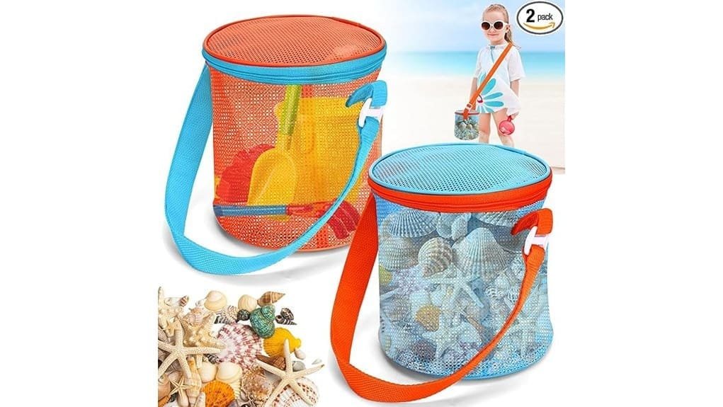 stylish beach ready shell bags