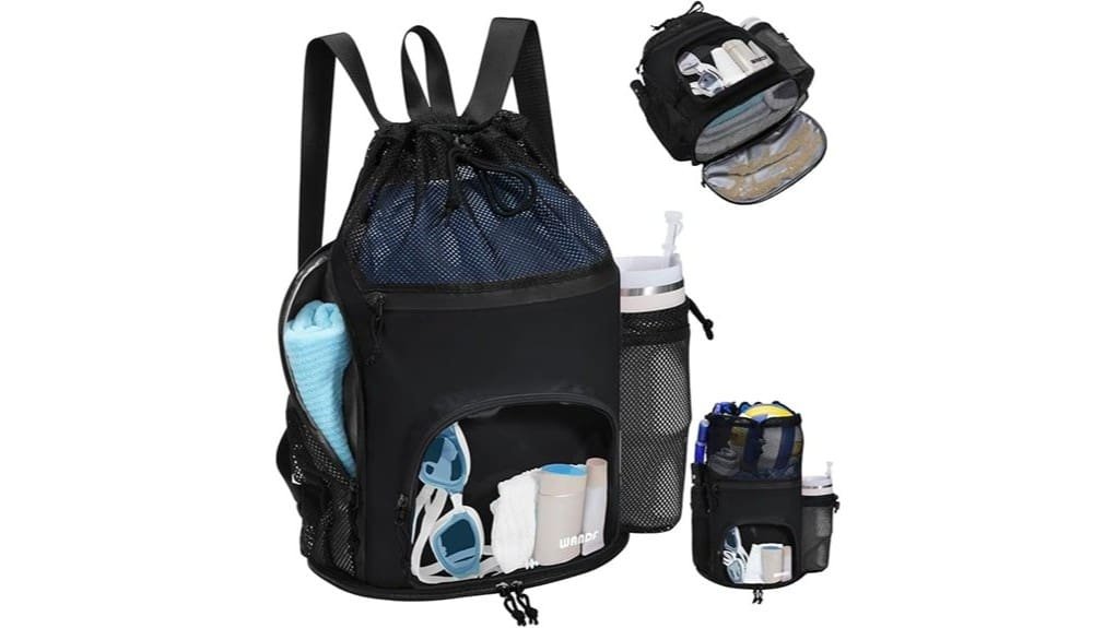 swim bag with wet pockets