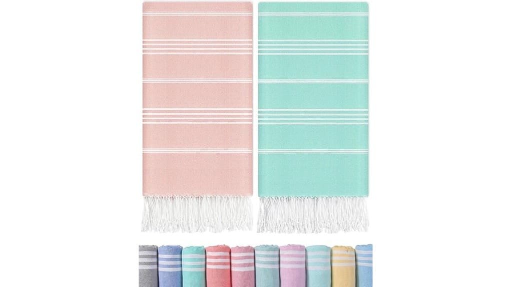two pack turkish cotton towels