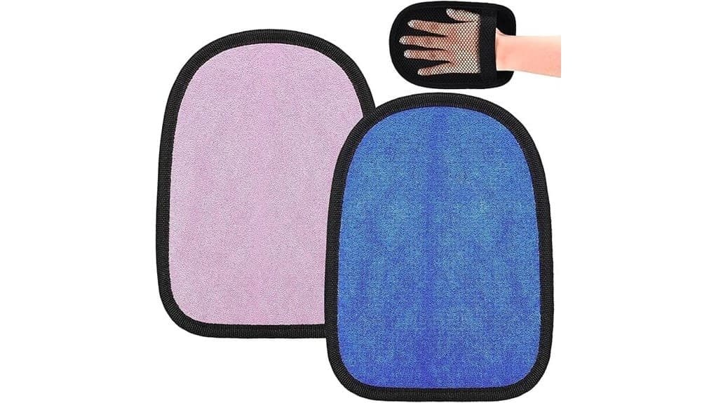 two piece exfoliating mitts review