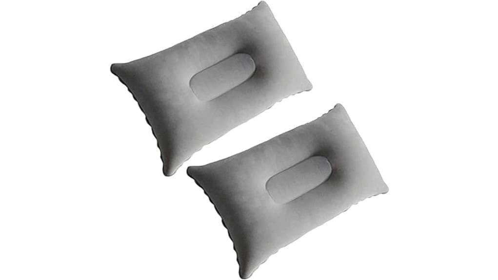 ultralight gray inflatable pillows