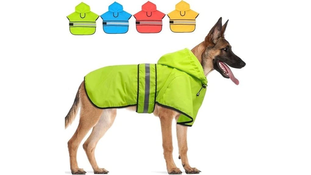 waterproof hooded dog poncho