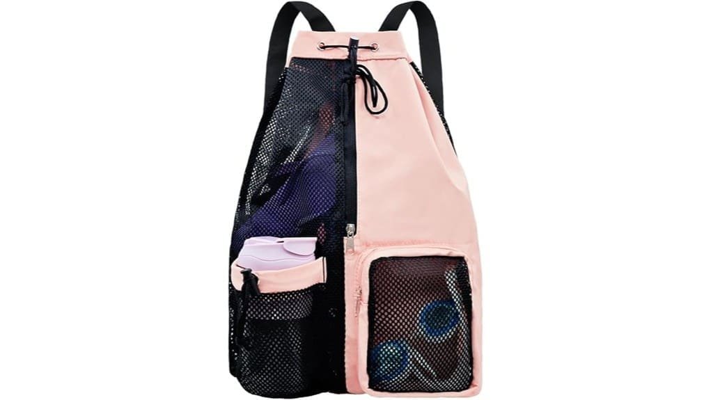 waterproof mesh drawstring backpack
