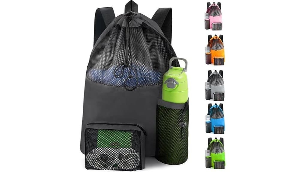 waterproof mesh swim gym bag