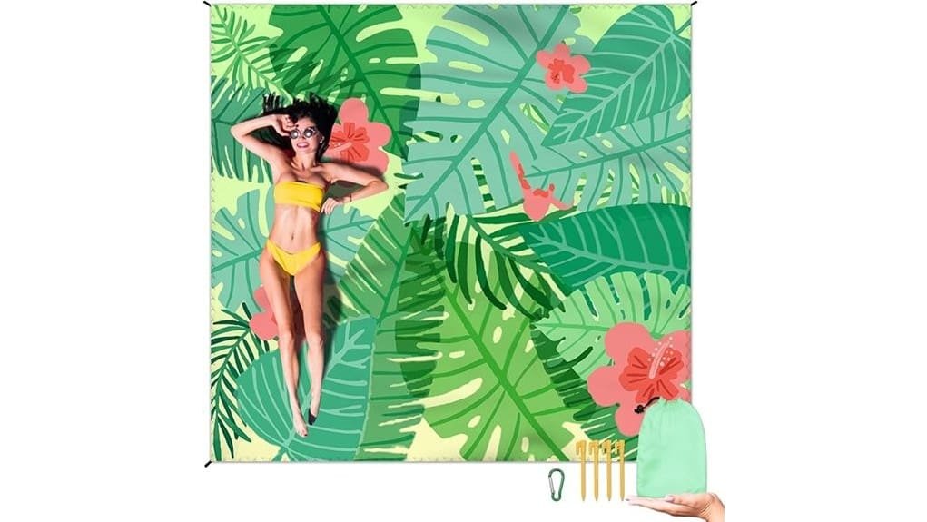 waterproof sandproof oversized beachmat