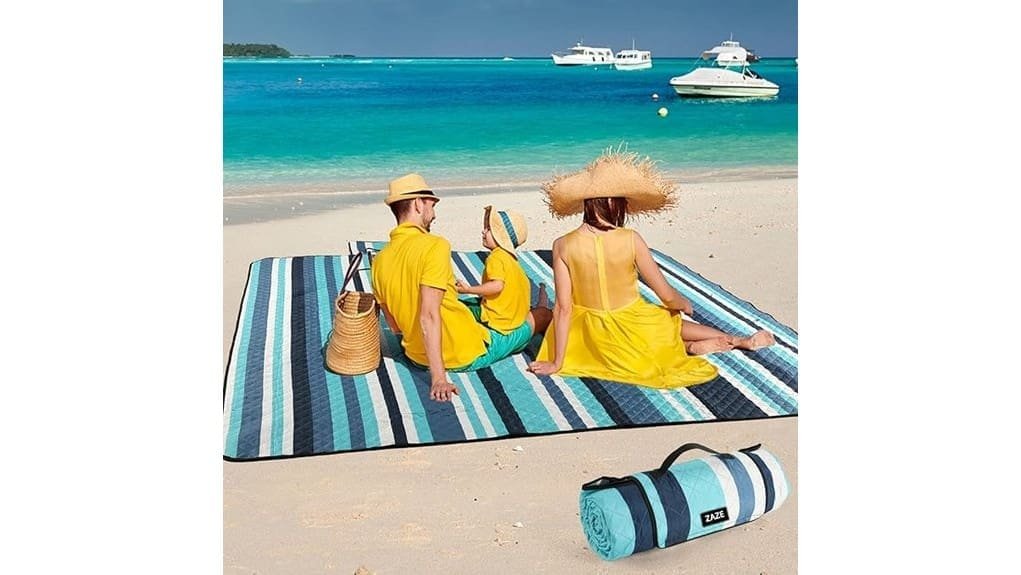 zaze extra large comfortable beach blanket